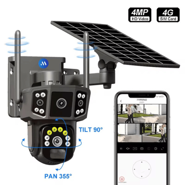 4g Sim Enabled Solar Cctv Camera